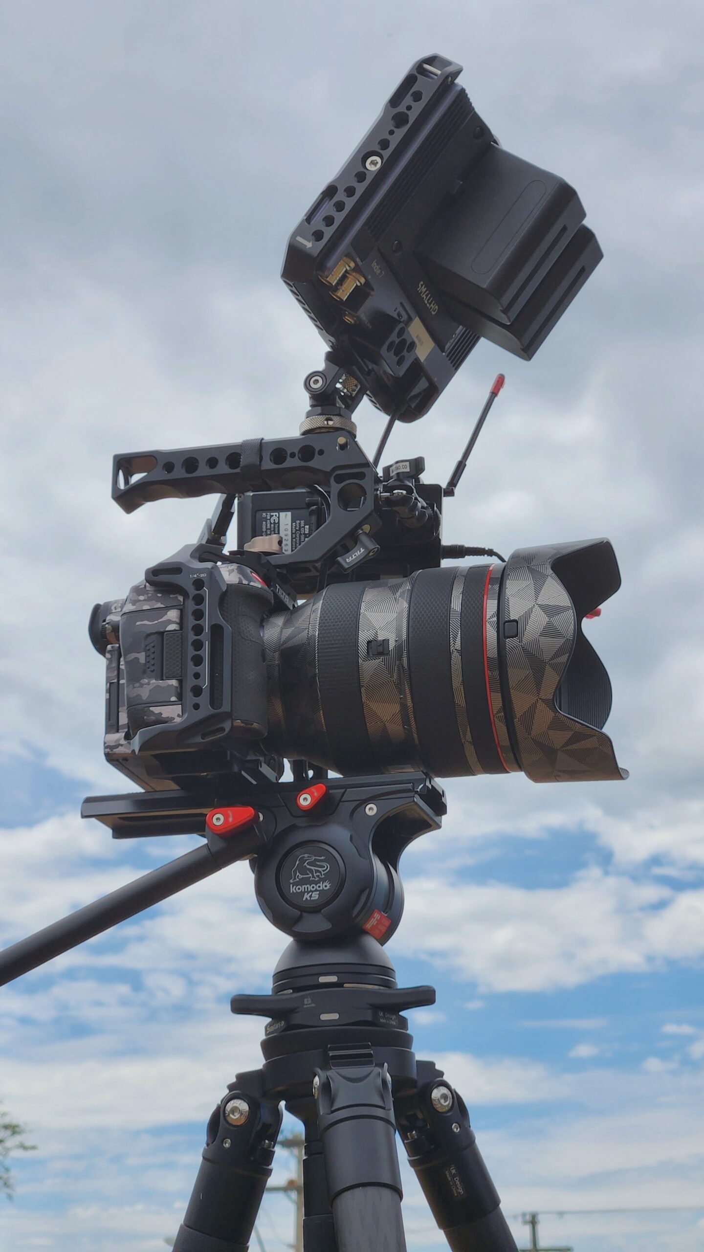 a camera with an external video recorder