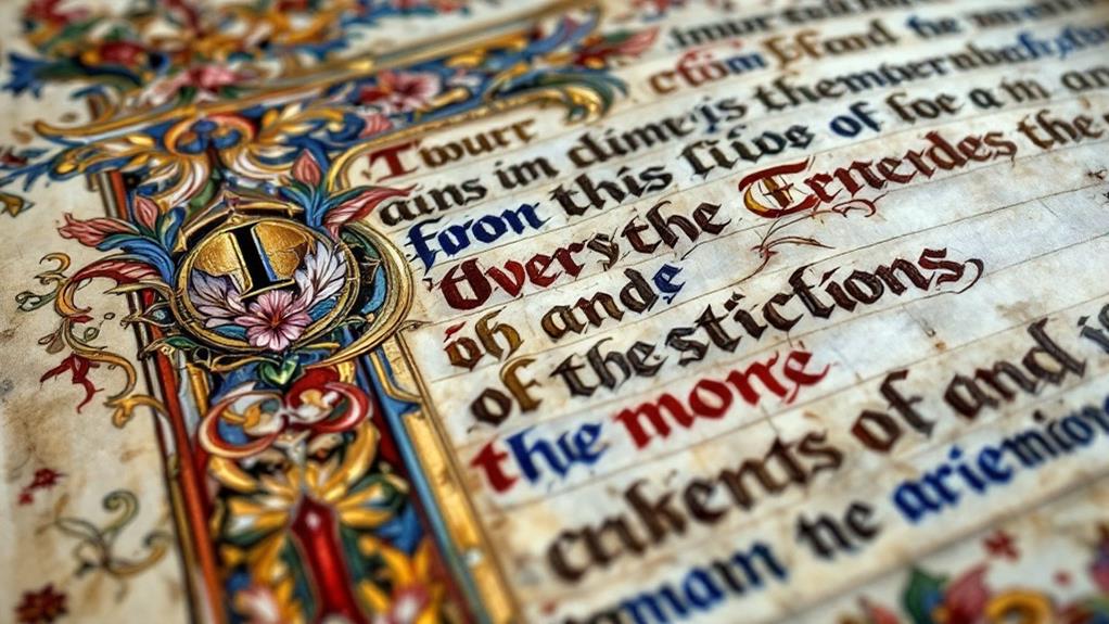 artistry of historic manuscripts
