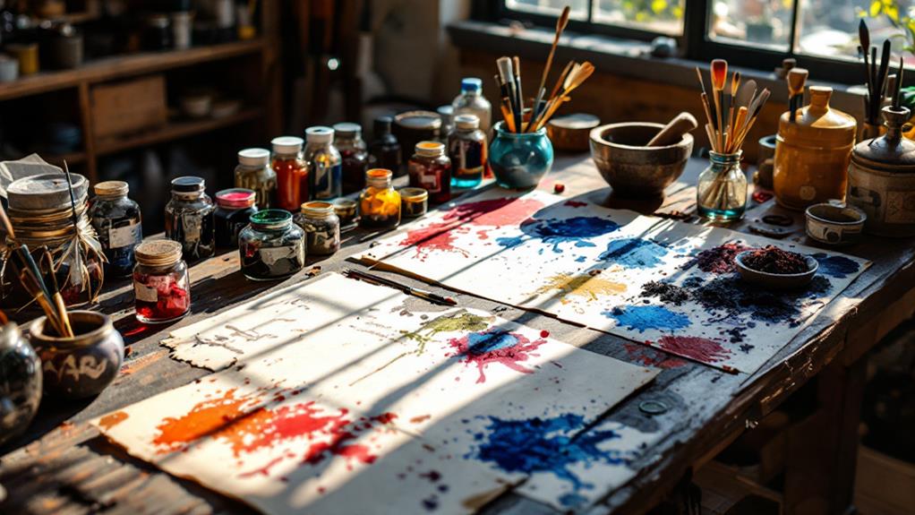 ink and pigment mixing