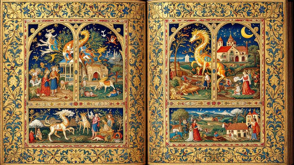 medieval illuminated manuscript artwork