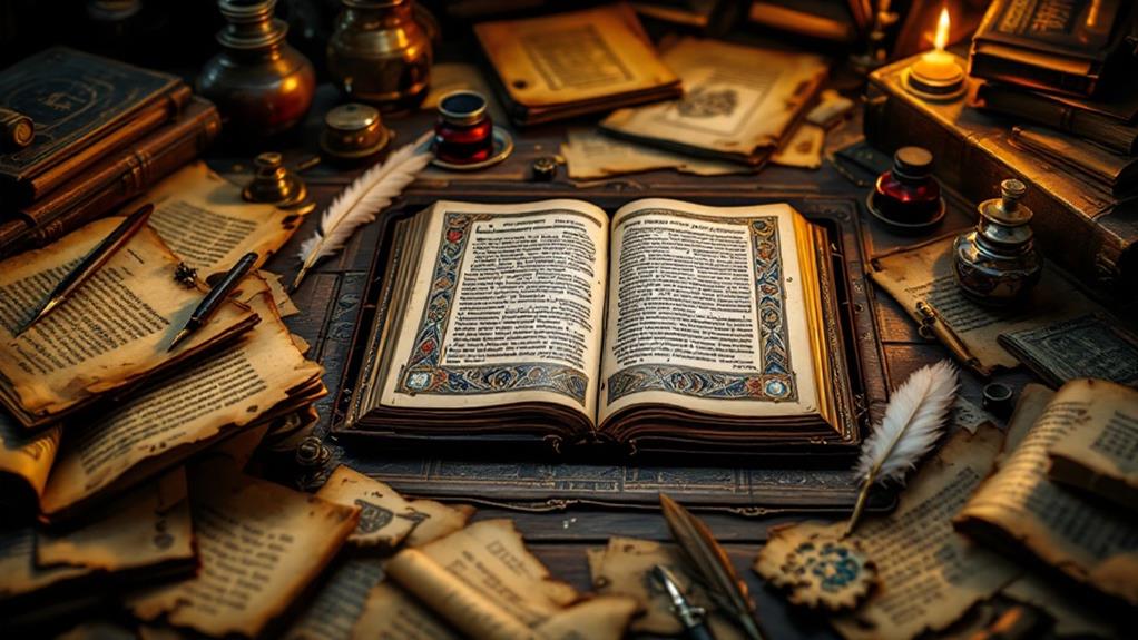 literary progression and manuscripts