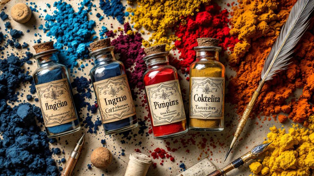 coloring agents and substances