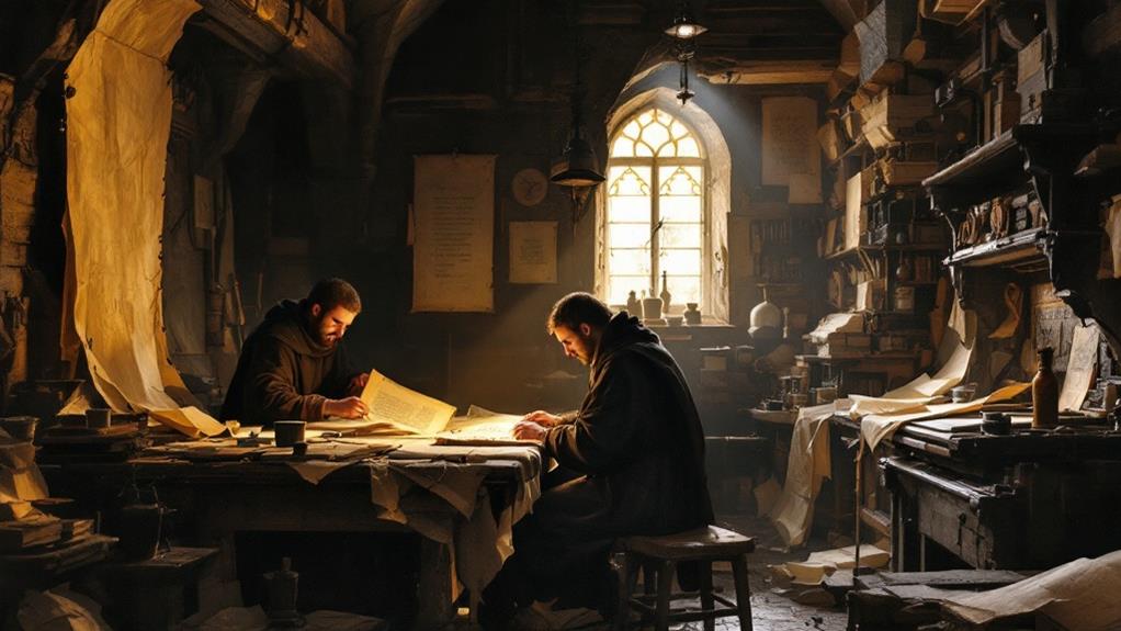 shift from manuscripts to print