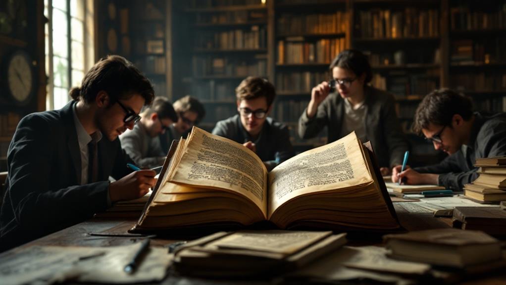 examining original historical documents