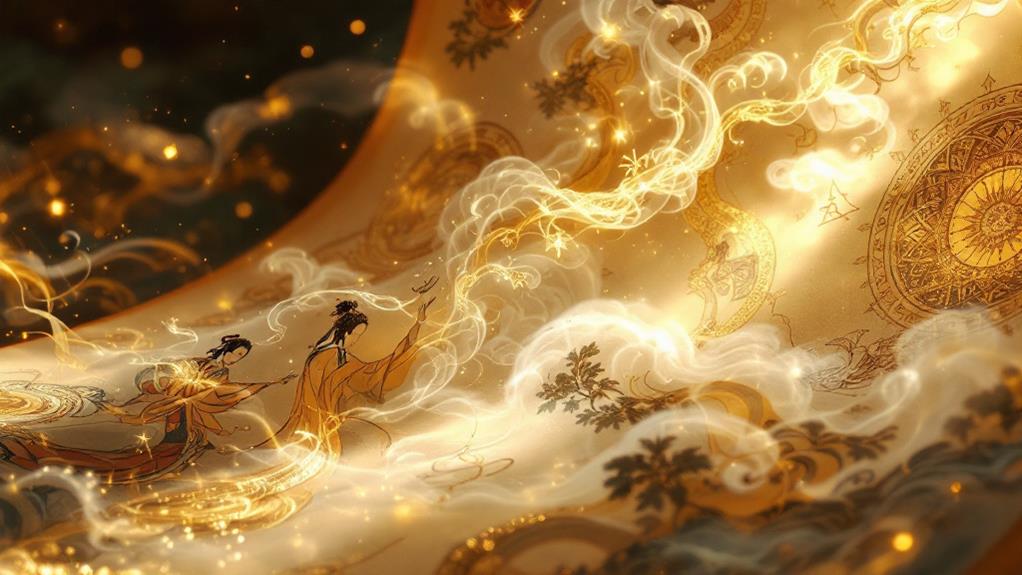 woodblock illustration artistic elements