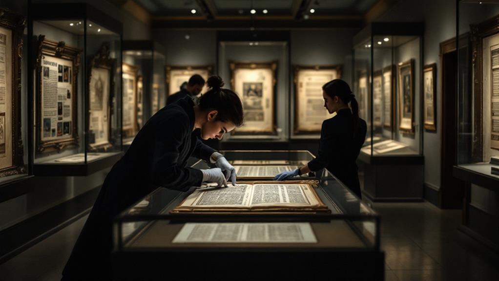 exhibition curation for folios