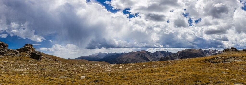 The alpine tundra of Rocky Mountain National Park taken along the Tundra Communities Trail