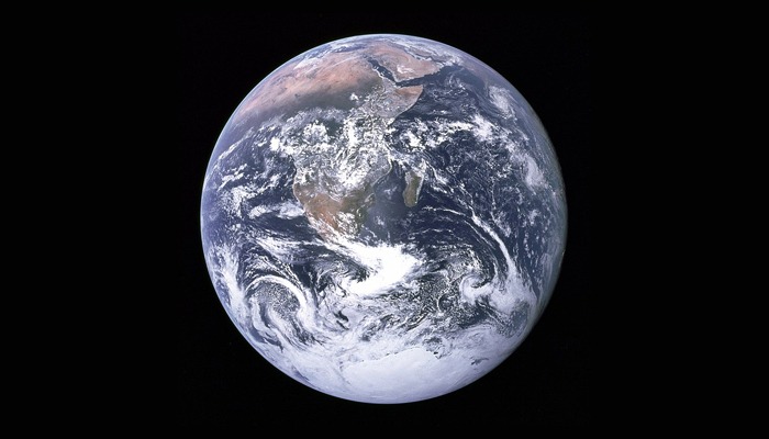 The Blue Marble taken by the crew of Apollo 17 in 1972